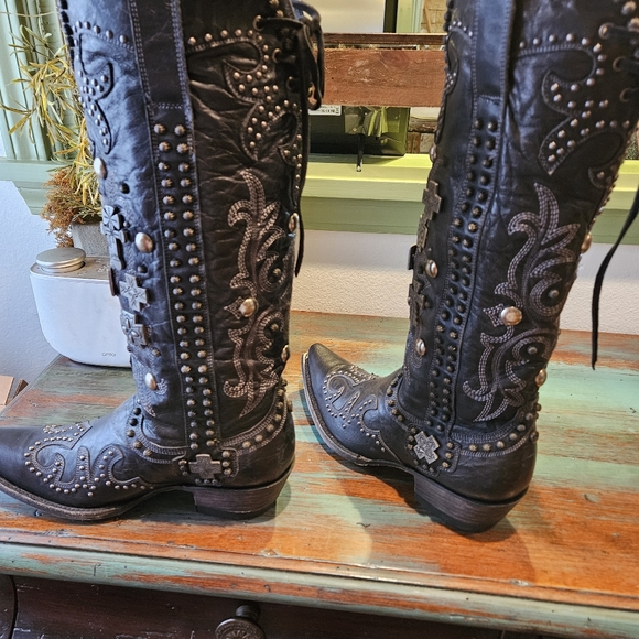 Double d ranch by old gringo, couture boots..size 8.5 med... Heavily embellished - Picture 4 of 6